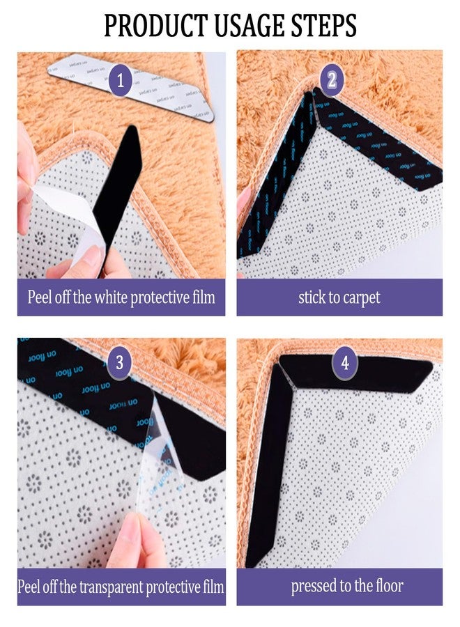 Siutaga 16 Pieces Gripper for Rug Non Slip Rug Pads for Hardwood Floors Reusable Rug Anti Slip Grips for Area Rugs to Keep Rug in Place - Image 4